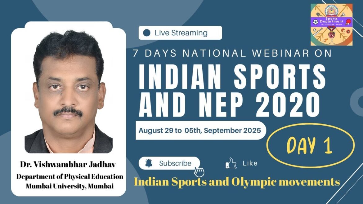 7 jours webinaire National Jour 1 "Sports indiens et mouvements olympiques"
