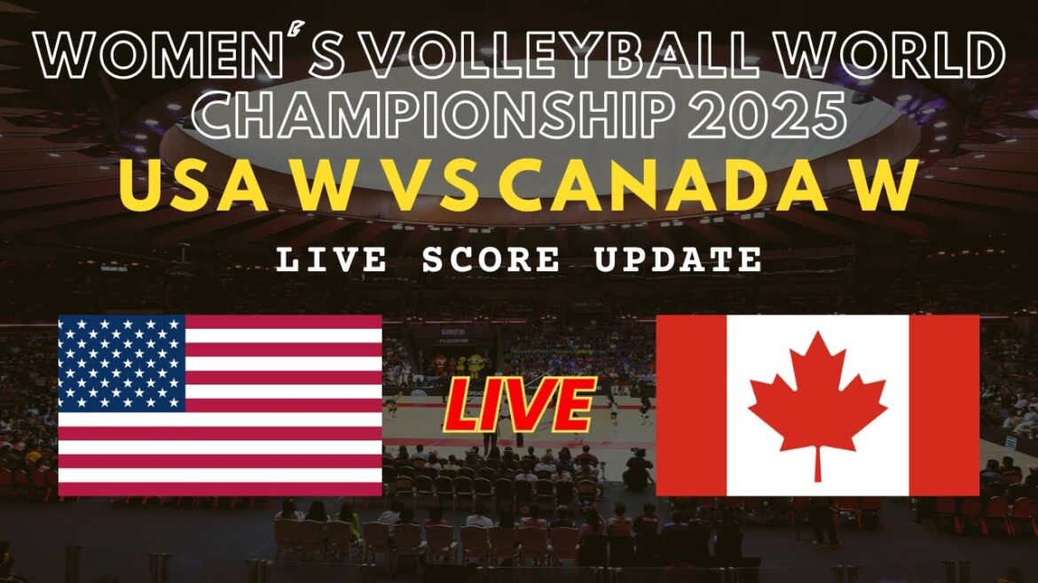USA vs Canada Live Scores | FIVB Volleyball Women's World Championship 2025 1/8-Finals
