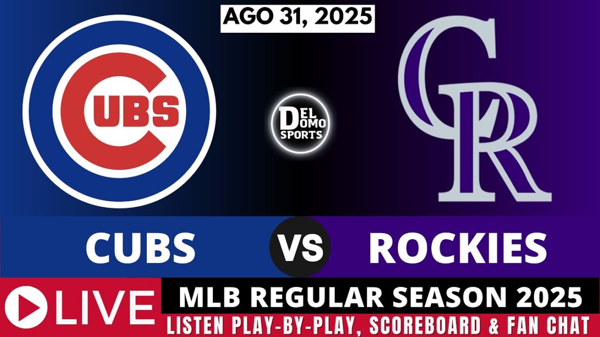 Chicago Cubs vs Colorado Rockies ⚾ MLB Saison régulière il y a 31, 2025