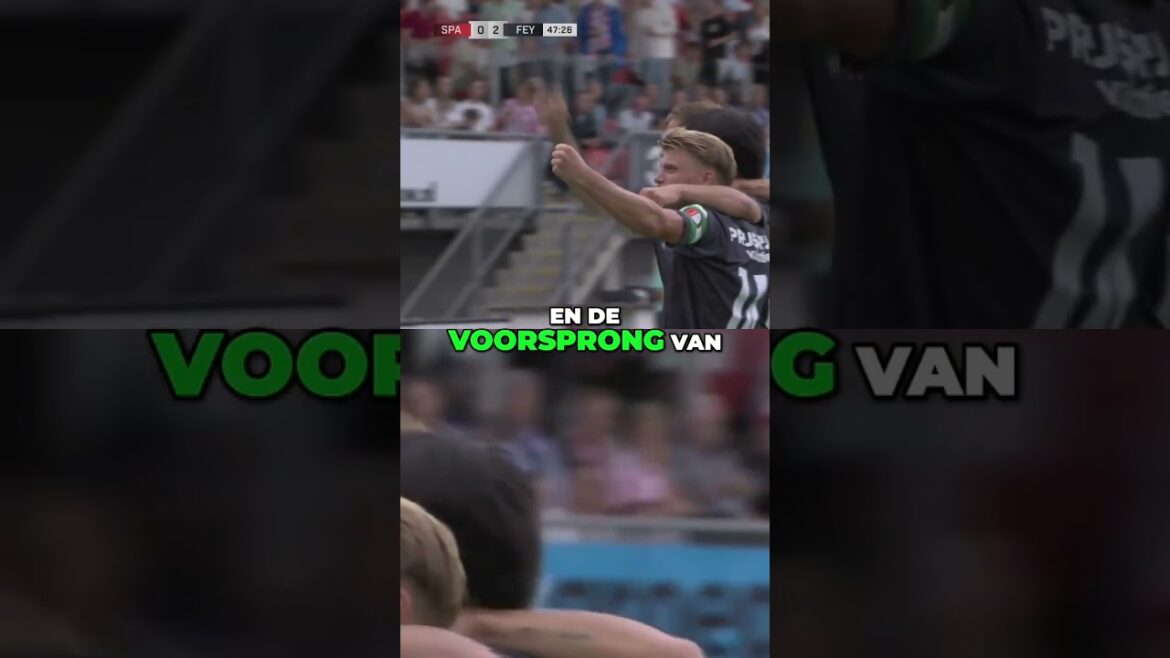 😜 Ueda Femmelt It for feyenoord contre Sparta #shorts #feyenoord #eredivisie