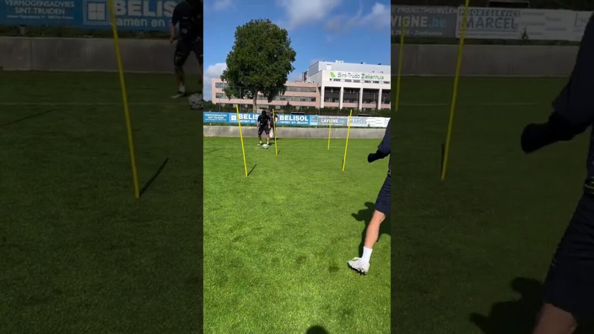 [Une scène pendant la pratique]Exquis échange de pass entre #Taniguchi Shogo et #Matsuzawa Kaito ⚽️👏