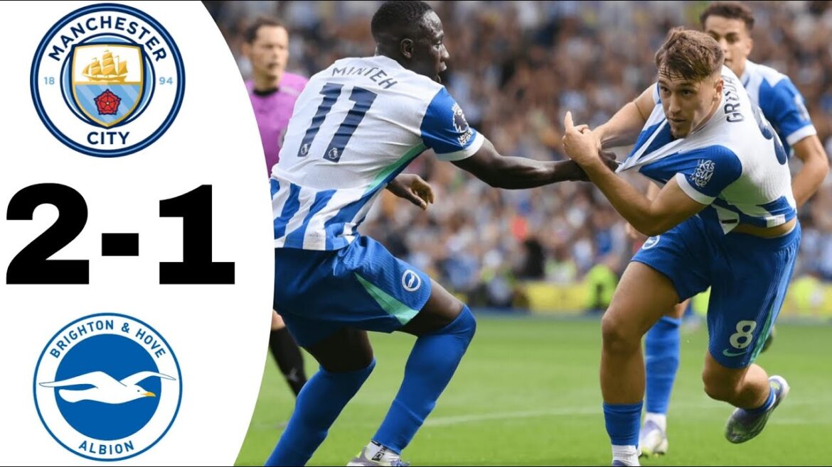 Manchester City vs Brighton | Faits saillants et buts de la Premier League