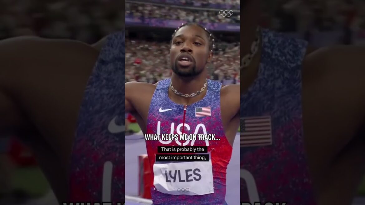 Ce qui maintient un champion olympique sur la bonne voie. 🏃‍️🔍