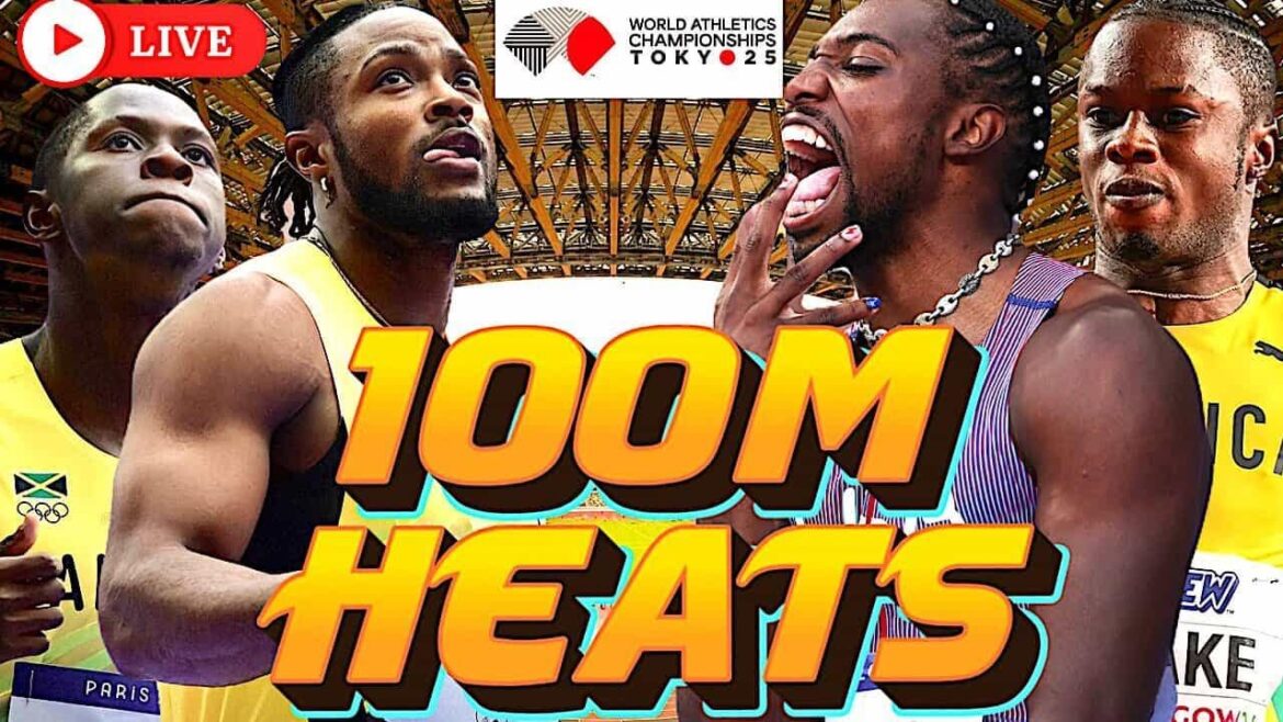 100m Championnats du monde en direct du monde en direct Tokyo 2025