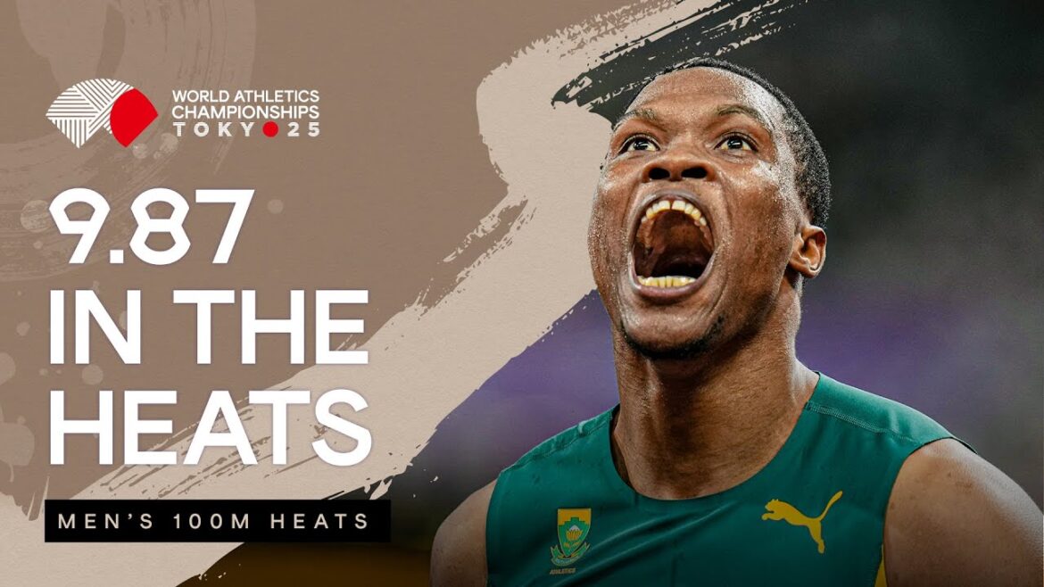 Leotlela étouffe dans les manches de 100 m avec 9,87 🔥 | Championnats du monde d'athlétisme 25