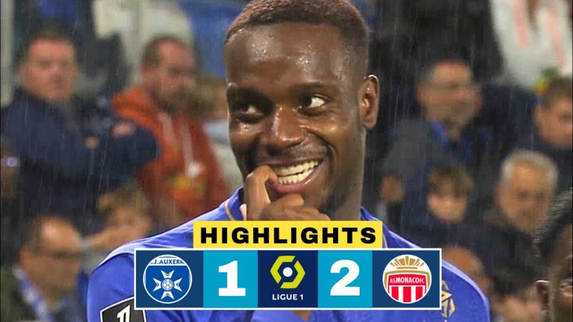 Auxerre vs comme monaco 1-2 COMS | George Ilenikhene but | Takumi Minamino | Faits saillants de la Ligue 1 Auxerre vs comme monaco 1-2 COMS | George Ilenikhene but | Takumi Minamino | Faits saillants de la Ligue 1