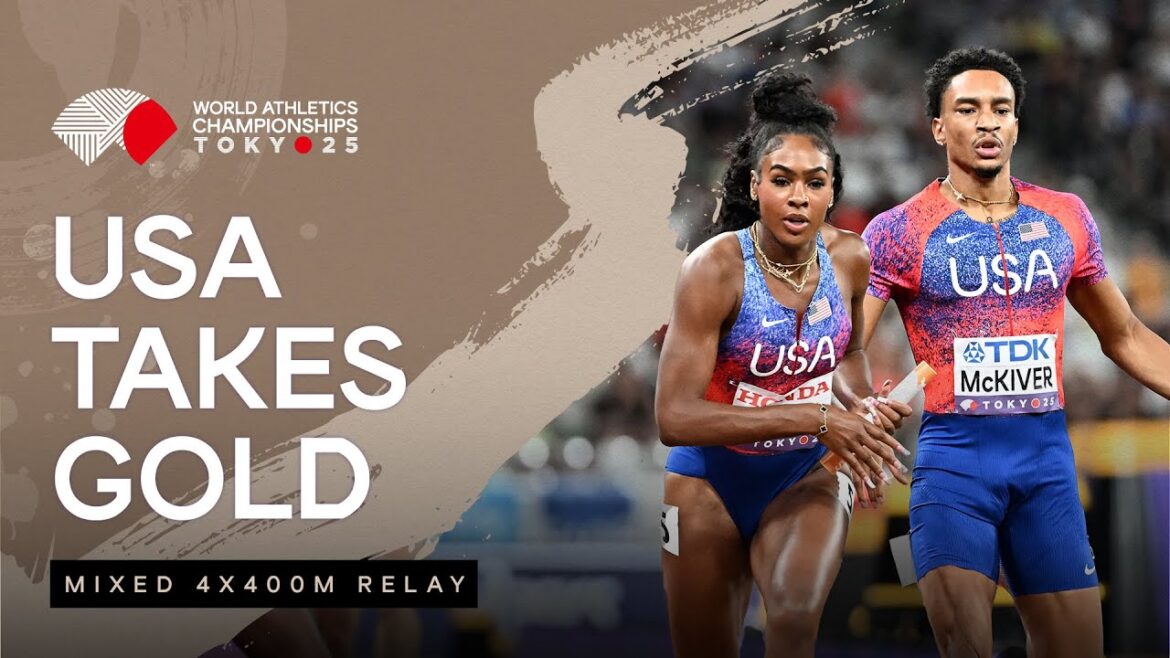 Les États-Unis défendent avec succès l'or de relais 4x400m mixte | Championnats du monde d'athlétisme 25