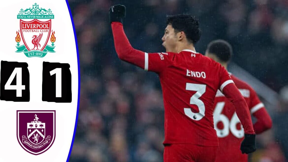 Le but d'Endo Kou! Liverpool 4-1 Burnley! Faits saillants de tous les objectifs![14 septembre]