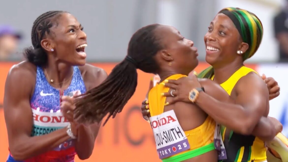 Melissa Jefferson-Wooden remporte la médaille d'or avec une finale féminine de 10,61s aux championnats du monde de Tokyo