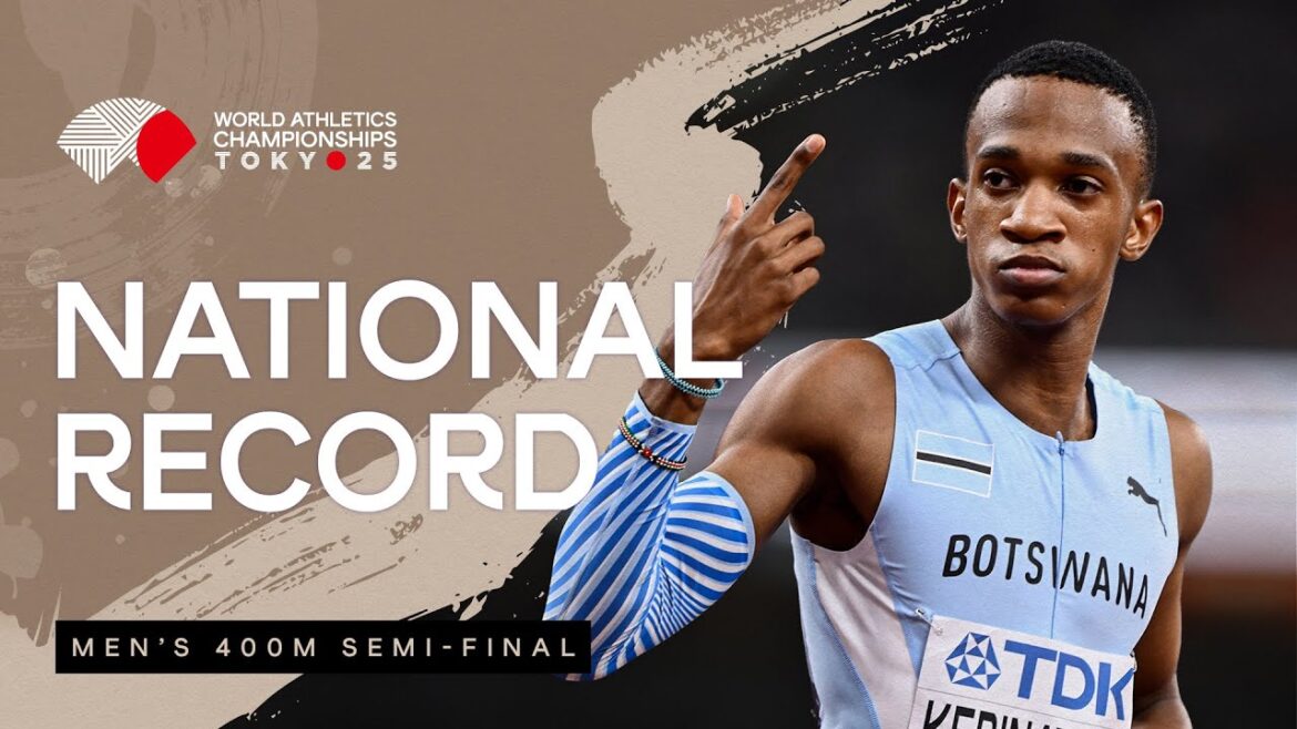 Kebinatshiphi s'associe à 400m Record du Botswana et à la tête du monde | Championnats du monde d'athlétisme Tokyo 25