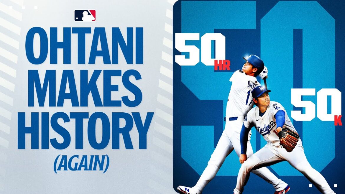 50-50 Club! Shohei Ohtani est le premier joueur de l'histoire de la MLB avec 50 HR et 50 KS en une saison! 🥇