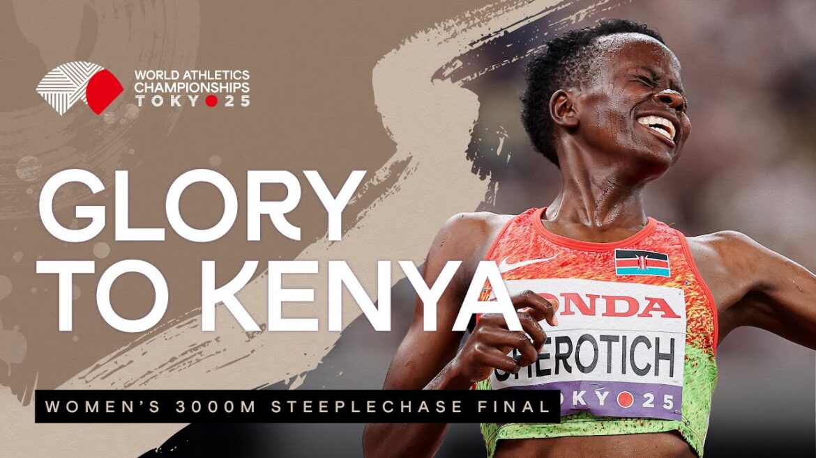 Cherotich s'appelle à 3000m Titre de steeple | Championnats du monde d'athlétisme Tokyo 25