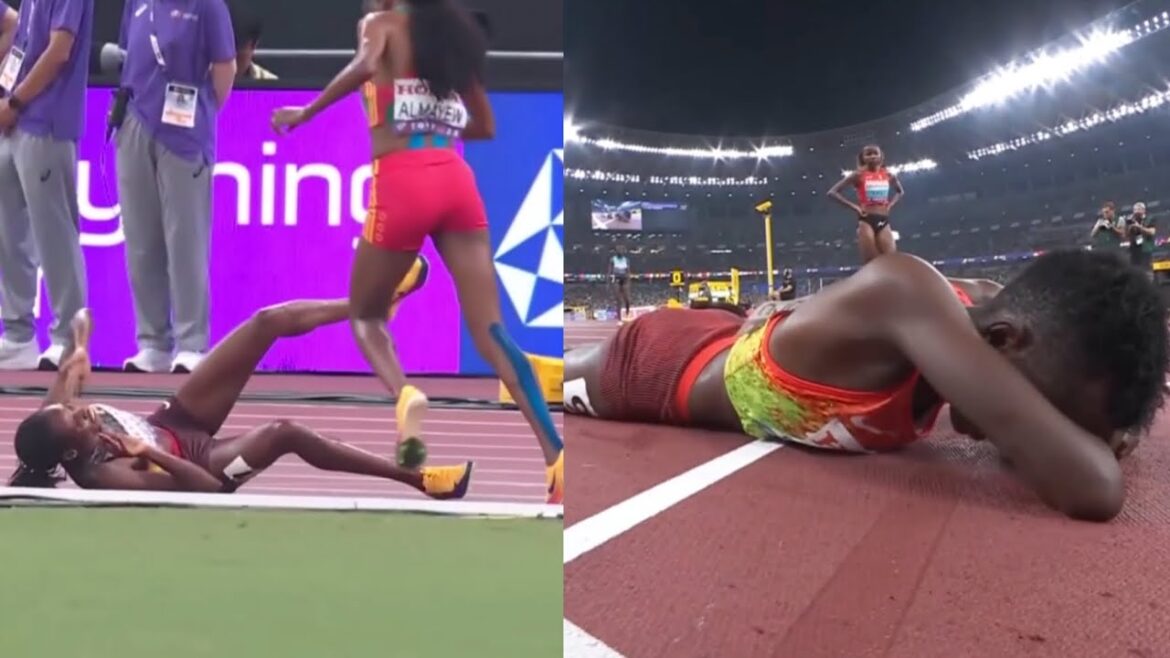 Faith Cherotich remporte le 3000m de steeple du 3000m pour les femmes vaincue Winfred Yavi, Peruth Chemutai Fall Down