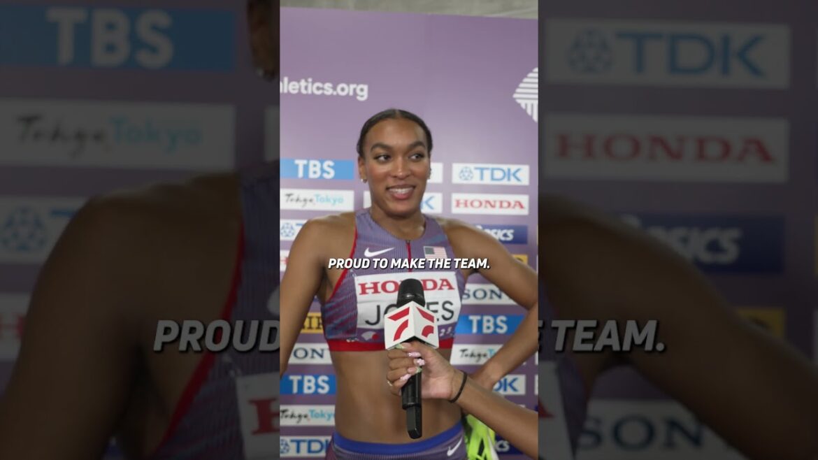 Jones passe à la finale de 400mh à Tokyo après avoir couru 53,01 en demi-finale.