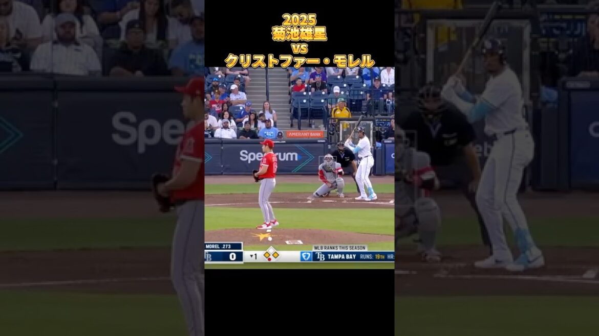 [Kikuchi Yusei]vs Christopher Morell 2025 Tous les hauteurs Yusei Kikuchi Los Angeles Angels Christopher Morel #Shorts #Saitama Seibu Lions