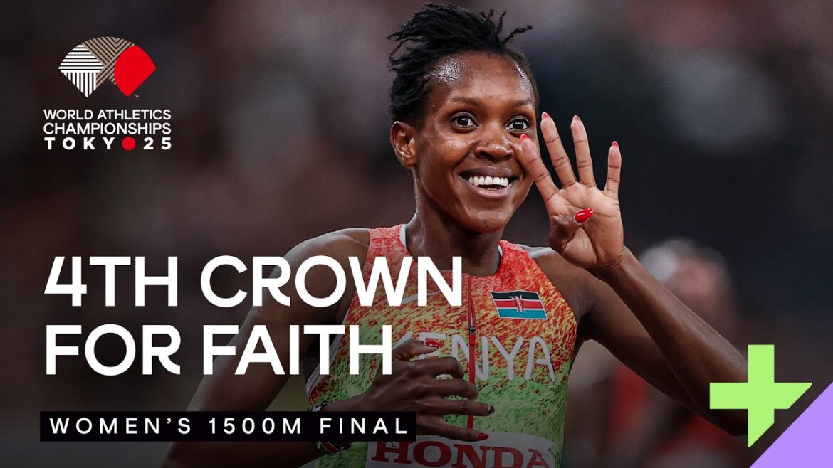 Faith incedable Kipyegon capture historique 4th World 1500m Gold | Tokyo Top Performance Jour 4