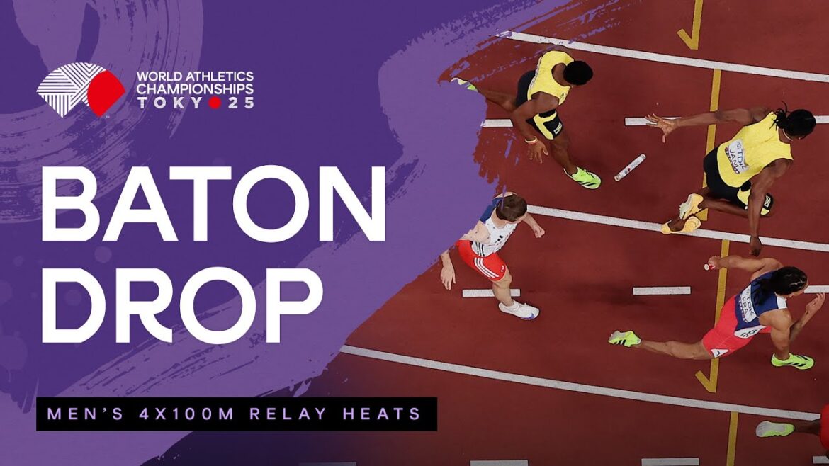 Chaos et drame pendant les manches 4x100m masculines | Championnats du monde d'athlétisme Tokyo 25