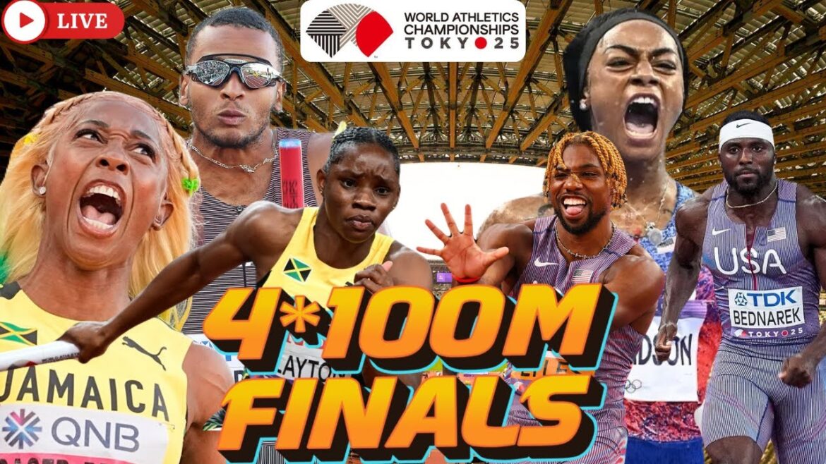 4 * 100m Finales de relais en direct | Championnats du monde d’athlétisme Tokyo 2025 Watchalong 4 * 100m Finales de relais en direct | Championnats du monde d'athlétisme Tokyo 2025 Watchalong