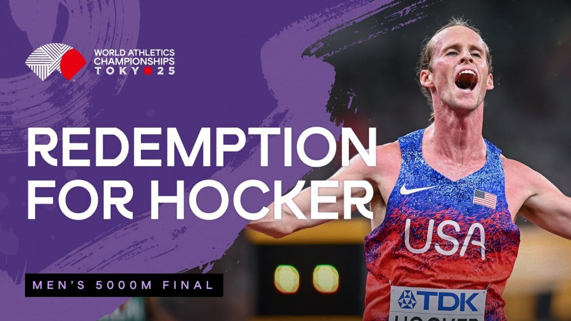 Cole Hocker avec une vague tardive pour attraper l'or 5000m | Championnats du monde d'athlétisme Tokyo 25