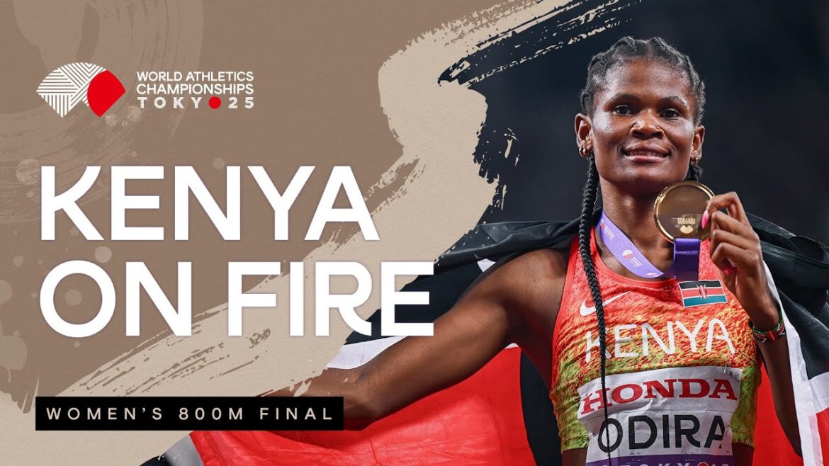 Odira étouffe avec 800m victoire avec record de championnat | Championnats du monde d'athlétisme Tokyo 25