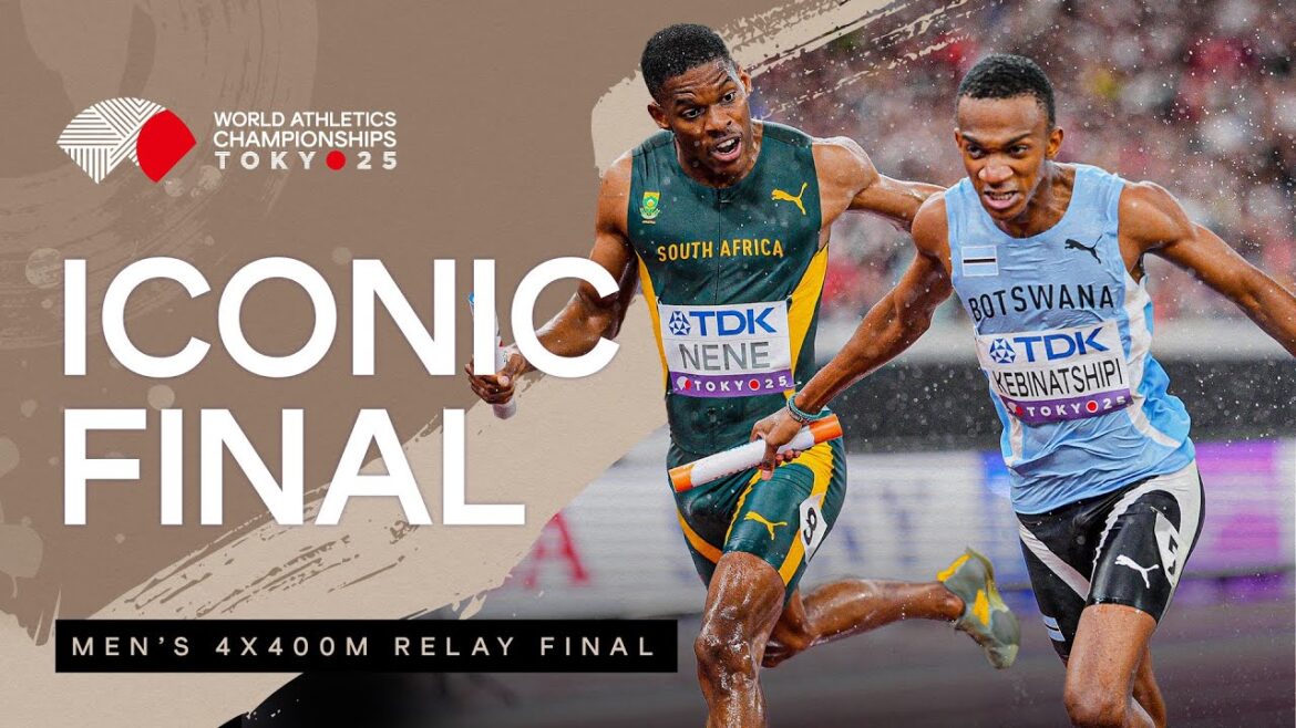 Le Botswana revendique l'or sur la ligne dans le 4x400m masculin | Championnats du monde d'athlétisme Tokyo 25