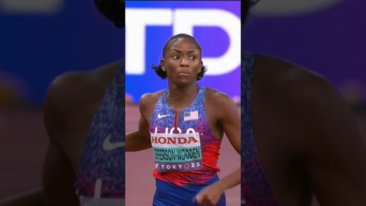 Melissa Jefferson-Wooden est la reine du sprint à Tokyo 🚀 #worldathleticschamps #Running #USA