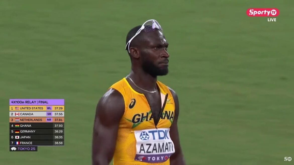 Le Ghana Shocks World in Men 4x100m relais à Tokyo terminant 4e!