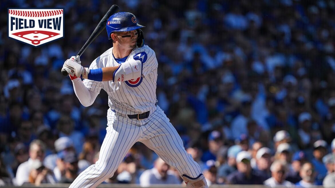 Vue sur le terrain du home run de Seiya Suzuki dans le match dans le match 1 de la série NL Wild Card
