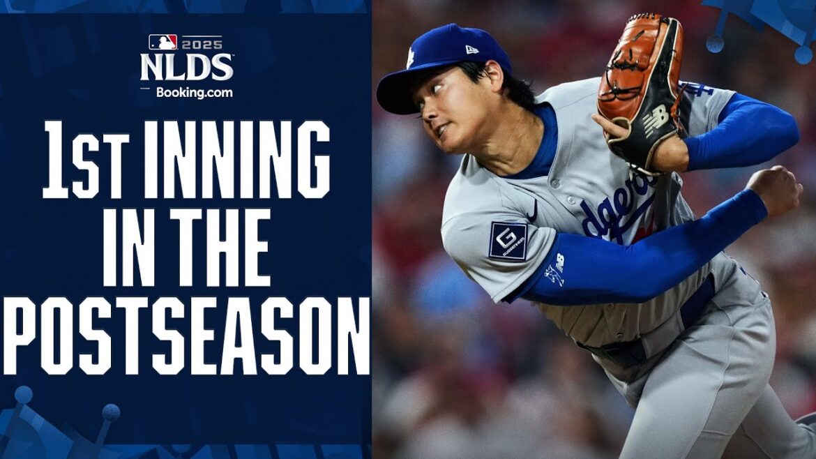 Shohei Ohtani lance sa 1ère manche jamais en séries éliminatoires 😮‍💨 (pleine manche) | | SHOHEI OHTANI SAILLANTS