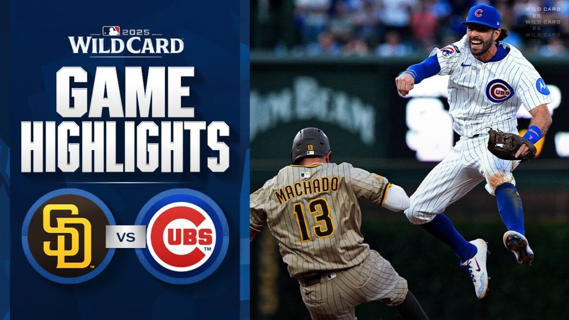 Padres vs Cubs NL Wild Card Game 3 Highlights (10/2/25) | Faits saillants MLB