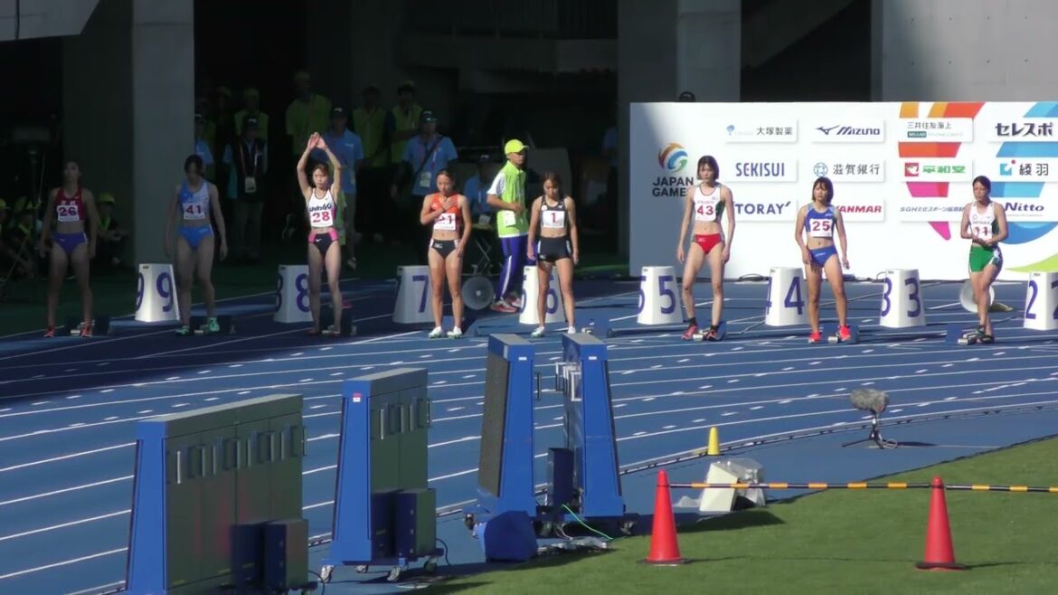 Finale du 100m féminin adulte[4K Ultra HD]SHIGA National Sports Festival 2025 10.6