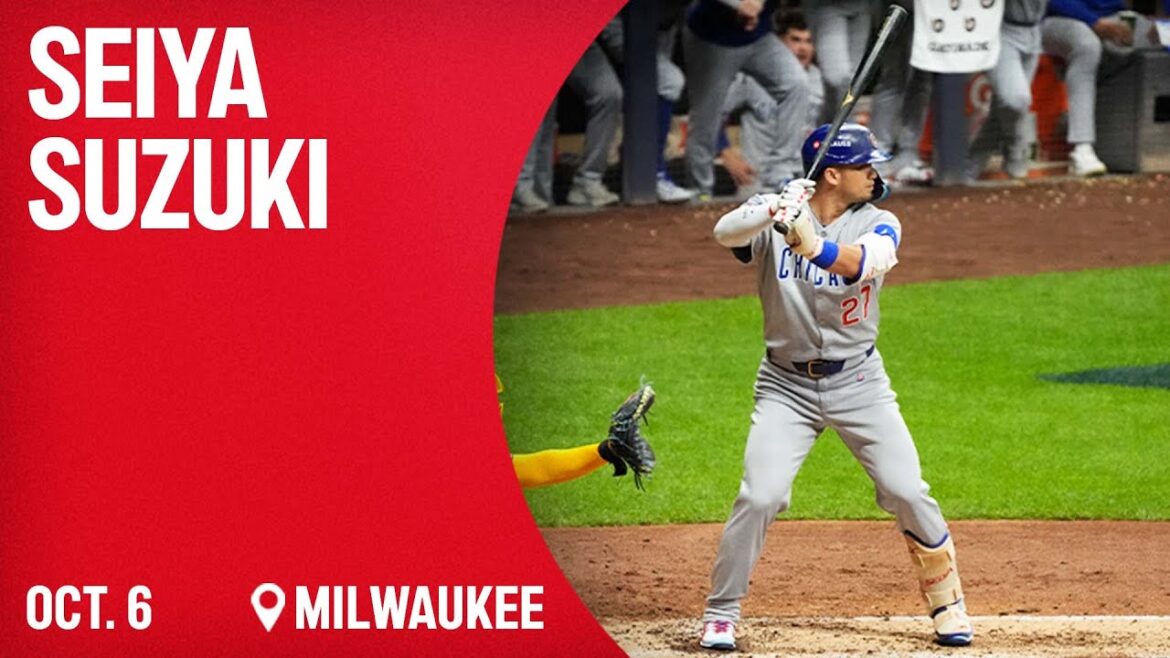 Seiya Suzuki évalue les Cubs lors de deux défaites en NLDS contre les Brewers à Milwaukee I Marquee Sports Network