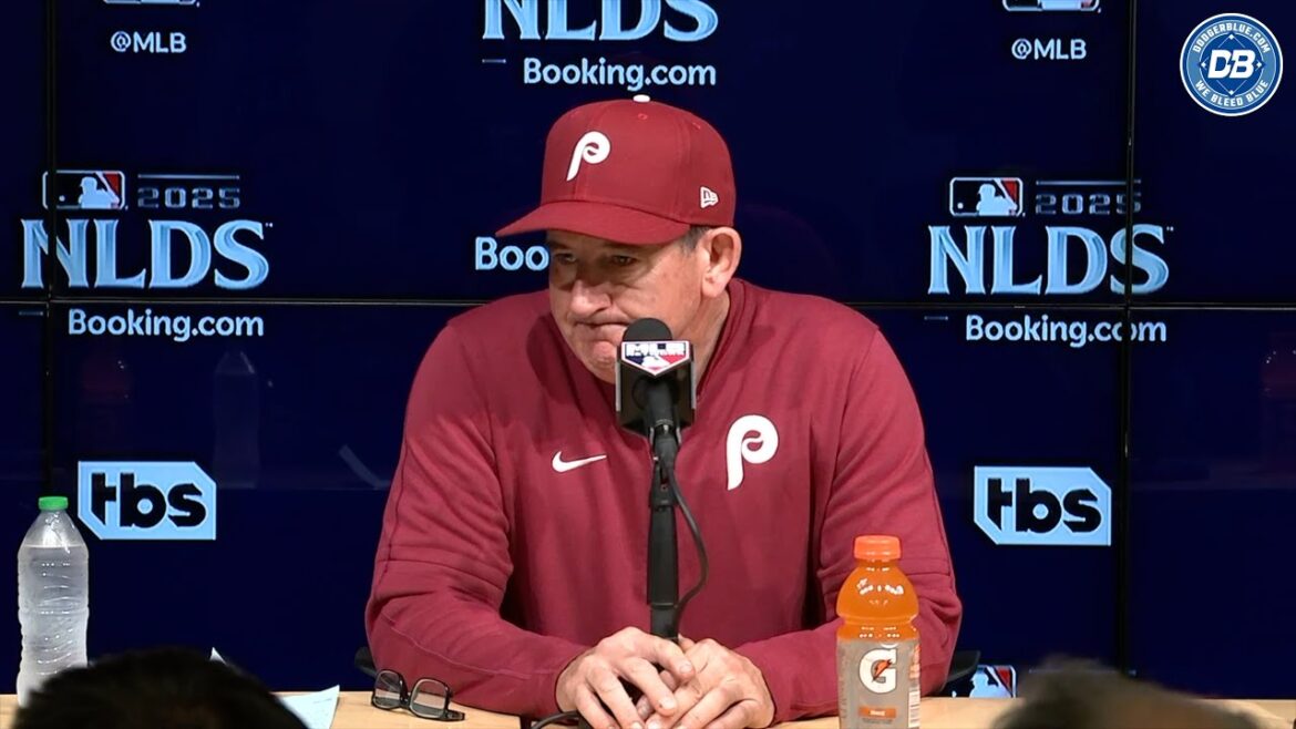 NLDS 2025 : Rob Thomson explique la marche de Shohei Ohtani et fait l'éloge des Dodgers dans une série « bien combattue »