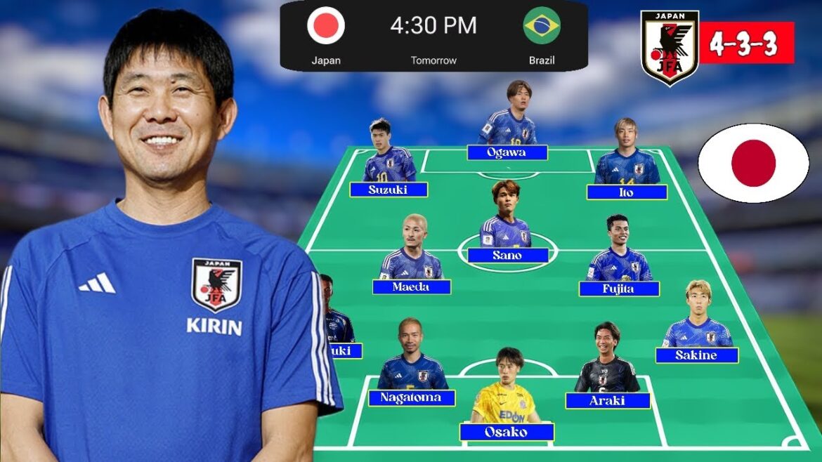 Match amical Brésil contre Japon 2025 L’équipe japonaise annonce Hajime Moriyasu contre Carlo Ancelotti