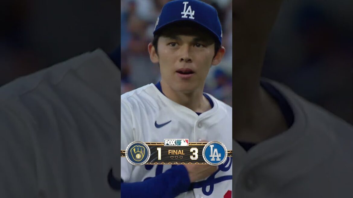 Les Dodgers prennent une avance de 3-0 sur les Brewers #mlb #baseball