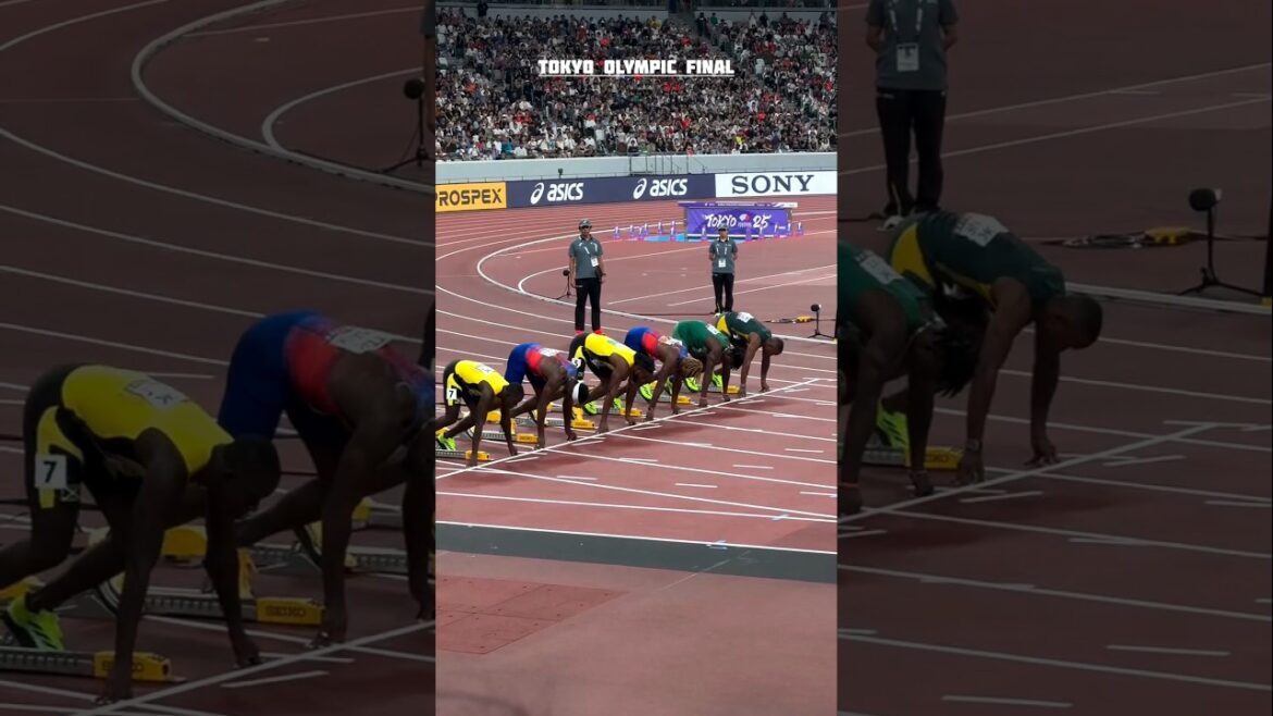 Finale du 100 mètres à Tokyo #athlétisme #athlétisme
