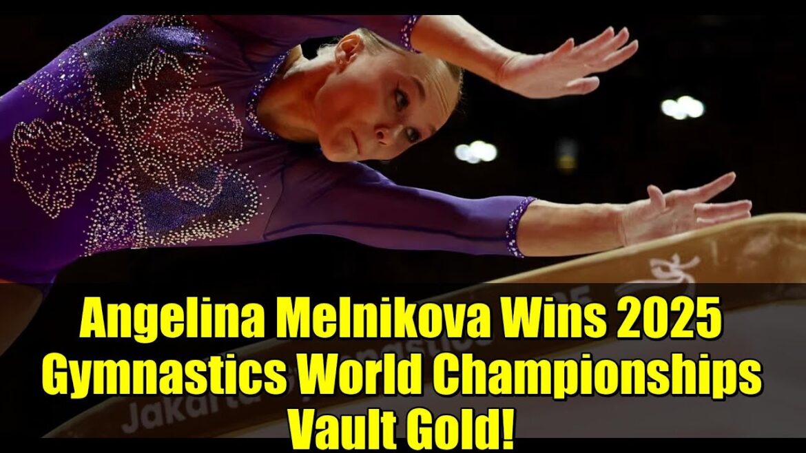 Angelina Melnikova remporte l'or au saut de cheval aux Championnats du monde de gymnastique 2025 !