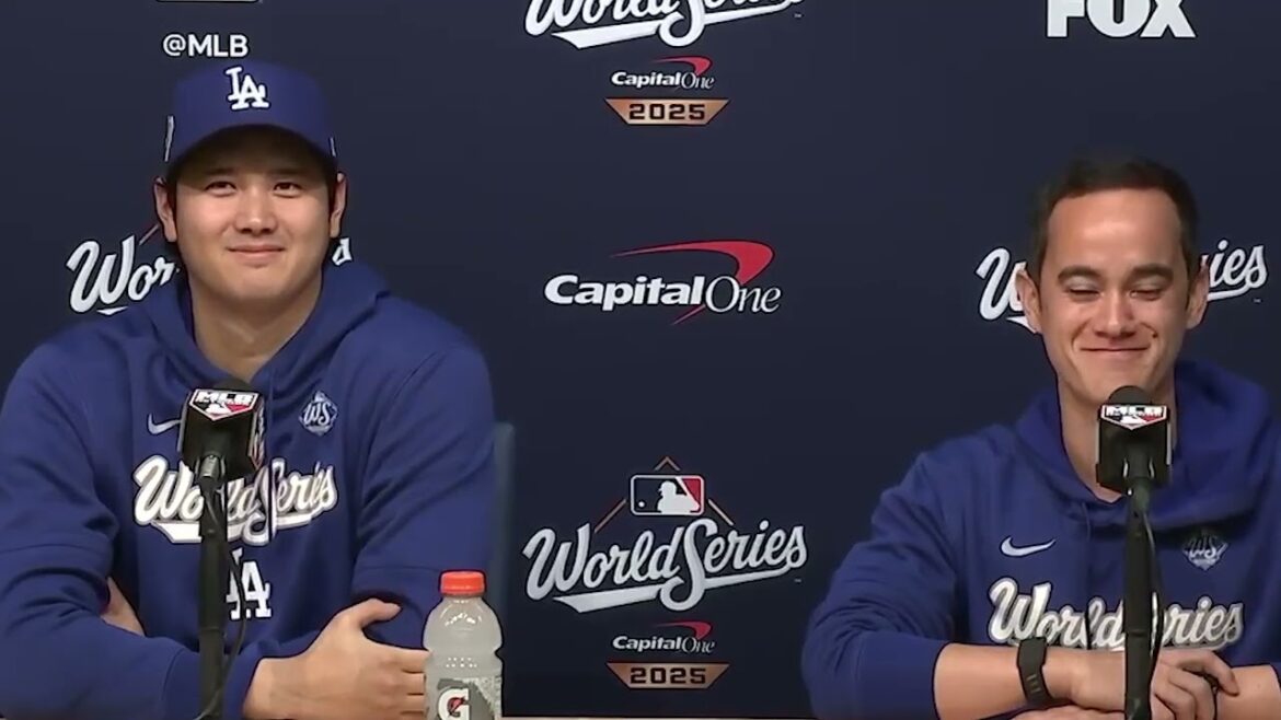 Shohei Ohtani révèle que sa femme aimait les chants « Nous n’avons pas besoin de vous » des Blue Jays et parle de l’état d’esprit des World Series ! Shohei Ohtani révèle que sa femme aimait les chants "Nous n'avons pas besoin de vous" des Blue Jays et parle de l'état d'esprit des World Series !