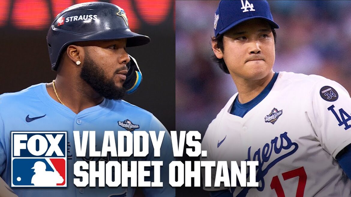 Vladimir Guerrero Jr. affronte Shohei Ohtani DEEP pour un home run de deux points lors du quatrième match des World Series 🚨