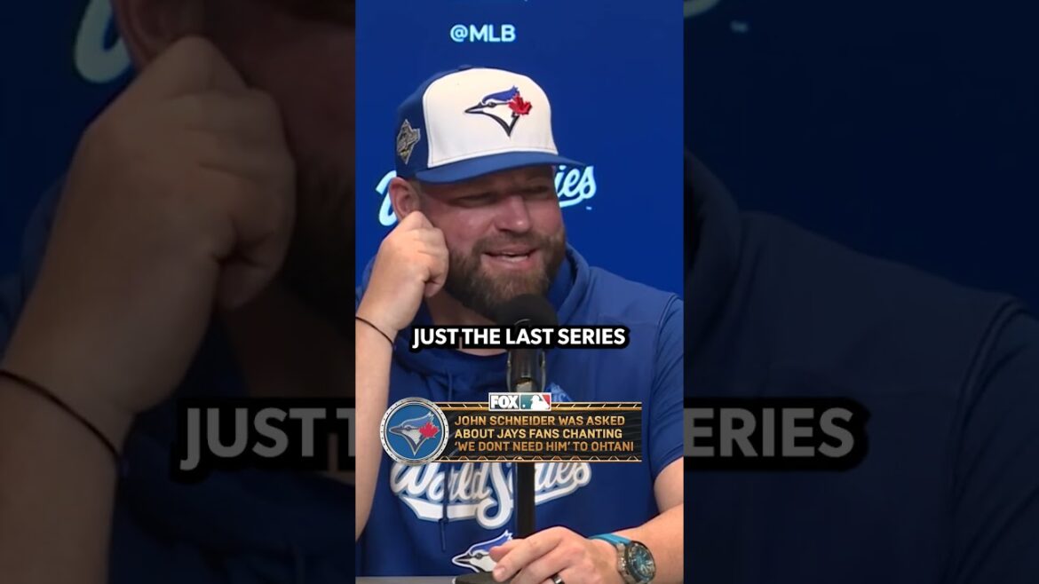 John Schneider sur Shohei Ohtani chante #mlb #baseball #worldseries #Dodgers #bluejays