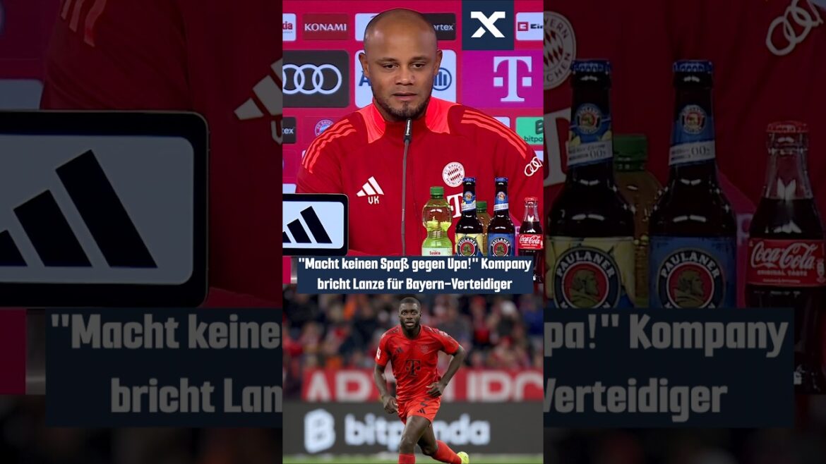 "Ce n'est pas amusant contre Upa !" Kompany brise la lance pour le défenseur du Bayern💪 #fcbayern #upa #kim #ito