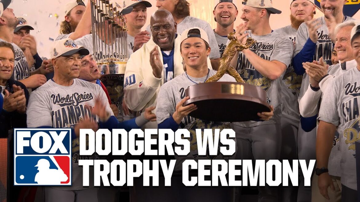 Cérémonie du trophée des Los Angeles Dodgers World Series 2025 🏆 Yamamoto remporte le titre de MVP 💙 MLB sur FOX