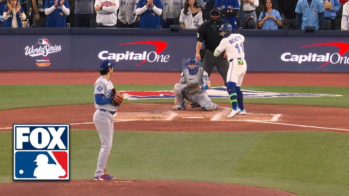 Bo Bichette remporte Shohei Ohtani YARD 🚨 HOMER de trois points lors du septième match des World Series Bo Bichette remporte Shohei Ohtani YARD 🚨 HOMER de trois points lors du septième match des World Series