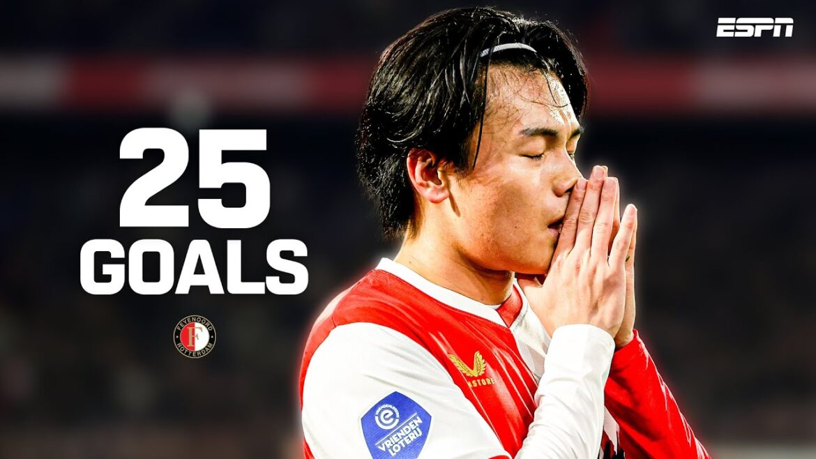 Tous les 2️⃣5️⃣ BUTS de 𝐀𝐘𝐀𝐒𝐄 𝐔𝐄𝐃𝐀 🇯🇵🎯 | COMPILATION