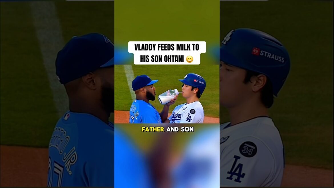 Vladimir Guerrero Jr. donne du lait à Shohei Ohtani 😄