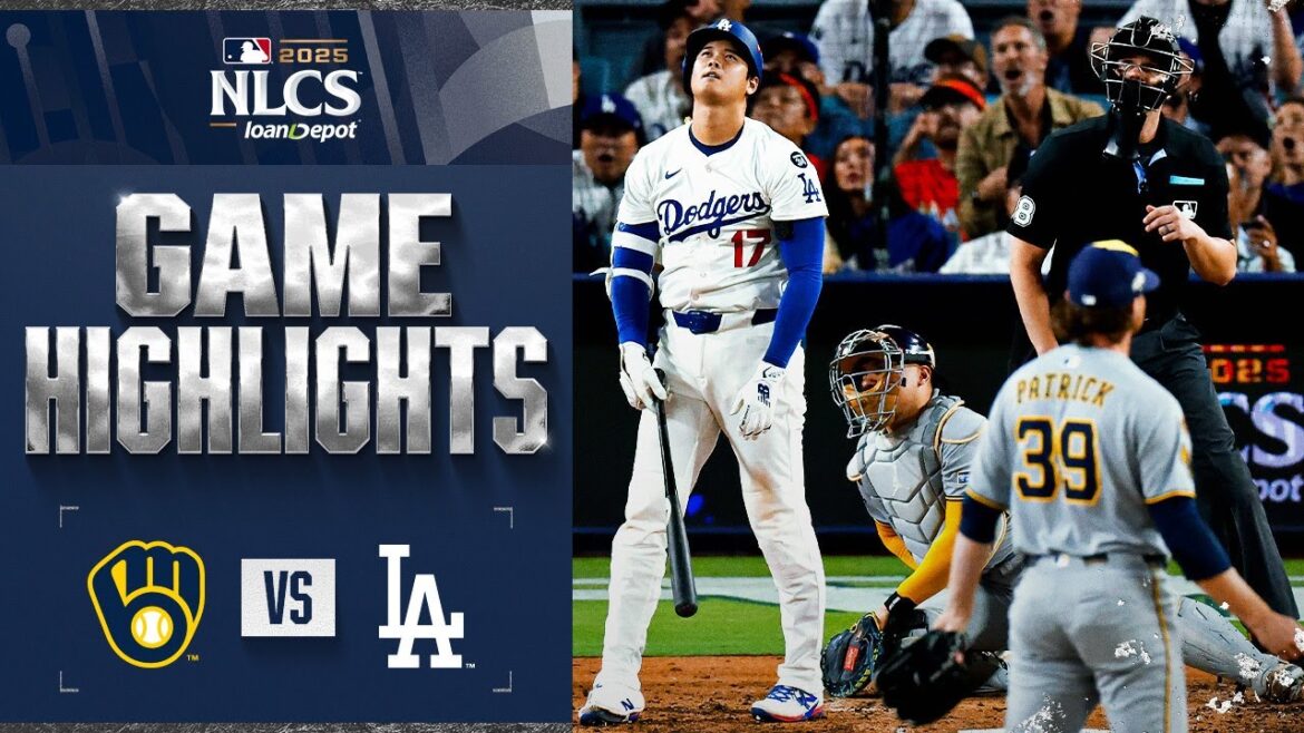Brewers contre Dodgers NLCS Faits saillants du match 4 (17/10/25) | Faits saillants de la MLB