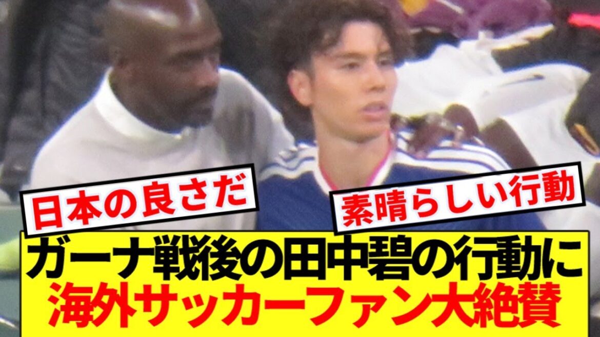 [Réactions à l'étranger]Les fans de football étrangers louent les actions d'Aoi Tanaka après le match contre le Ghana ! !