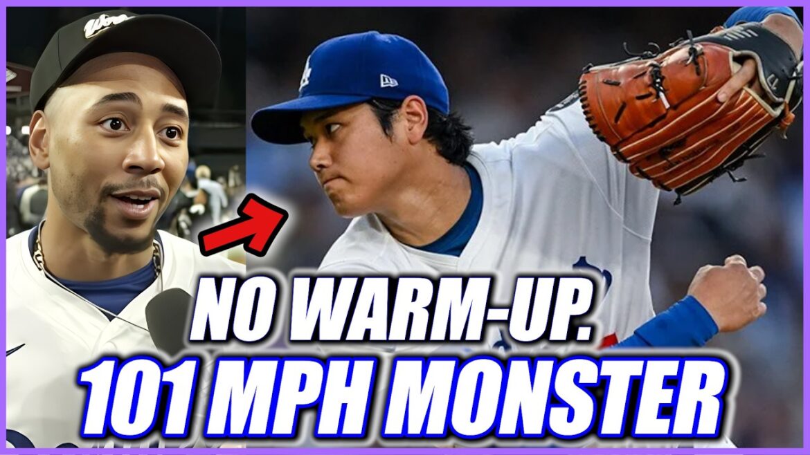 101 mph sans échauffement... Ohtani n'est pas humain 【shohei/ohtani/MLB/Dodgers/MVP】
