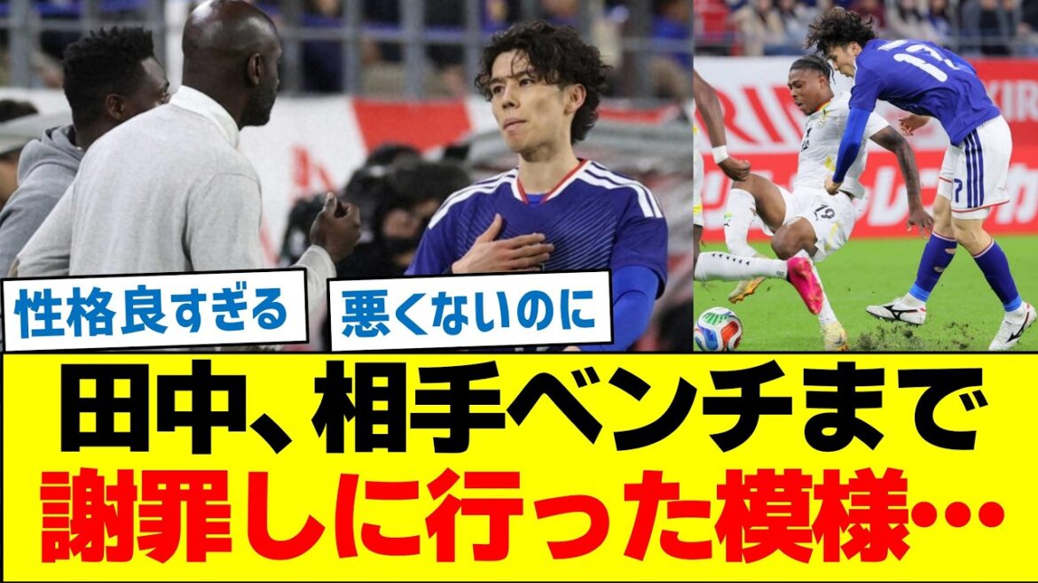 Aoi Tanaka semble s'être rendu sur le banc adverse pour s'excuser...