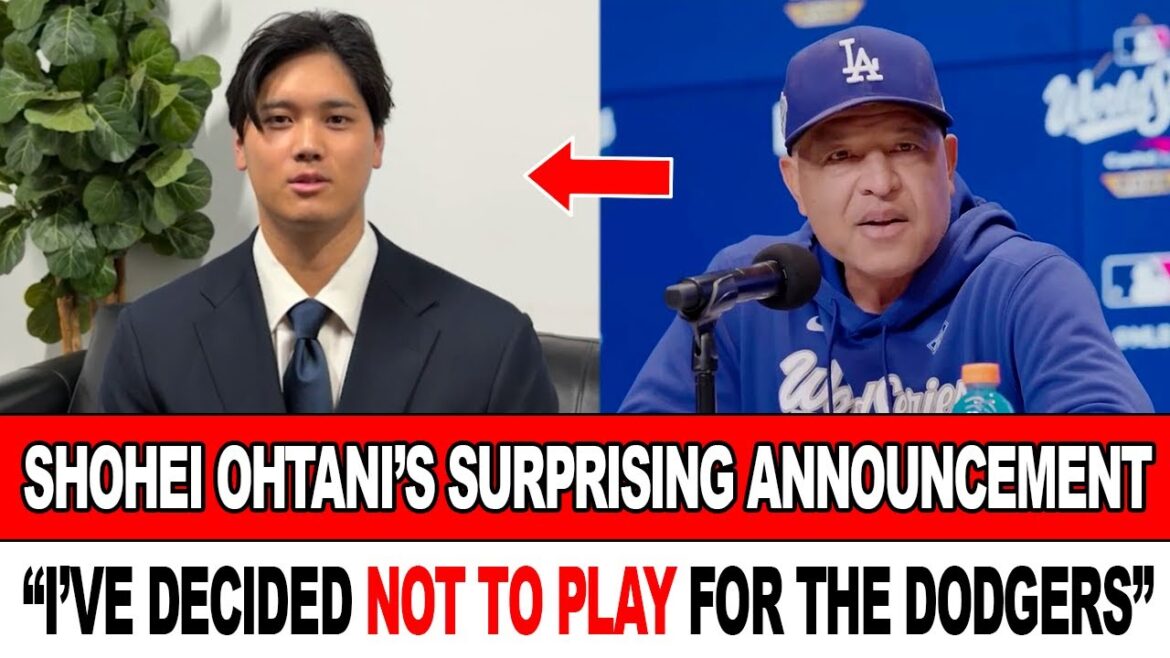 La révélation explosive de Shohei Ohtani ! Refuse de jouer pour les Dodgers – Annonce d’une nouvelle équipe La révélation explosive de Shohei Ohtani ! Refuse de jouer pour les Dodgers – Annonce d’une nouvelle équipe